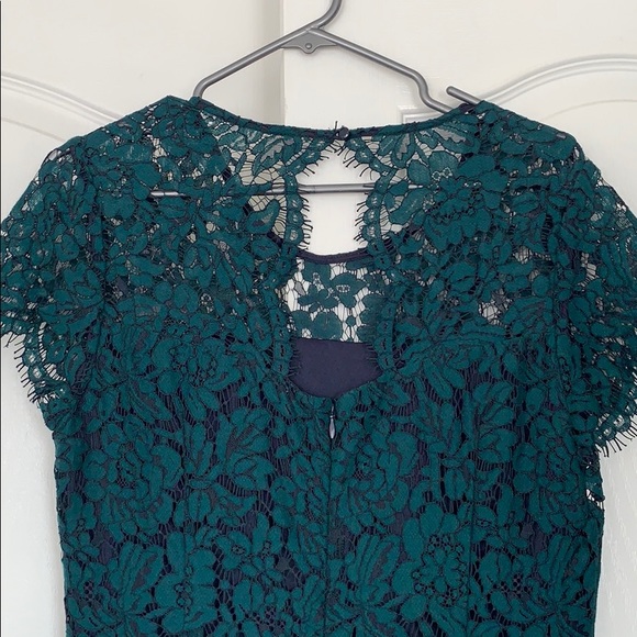 Banana Republic green lace dress - Picture 3 of 4